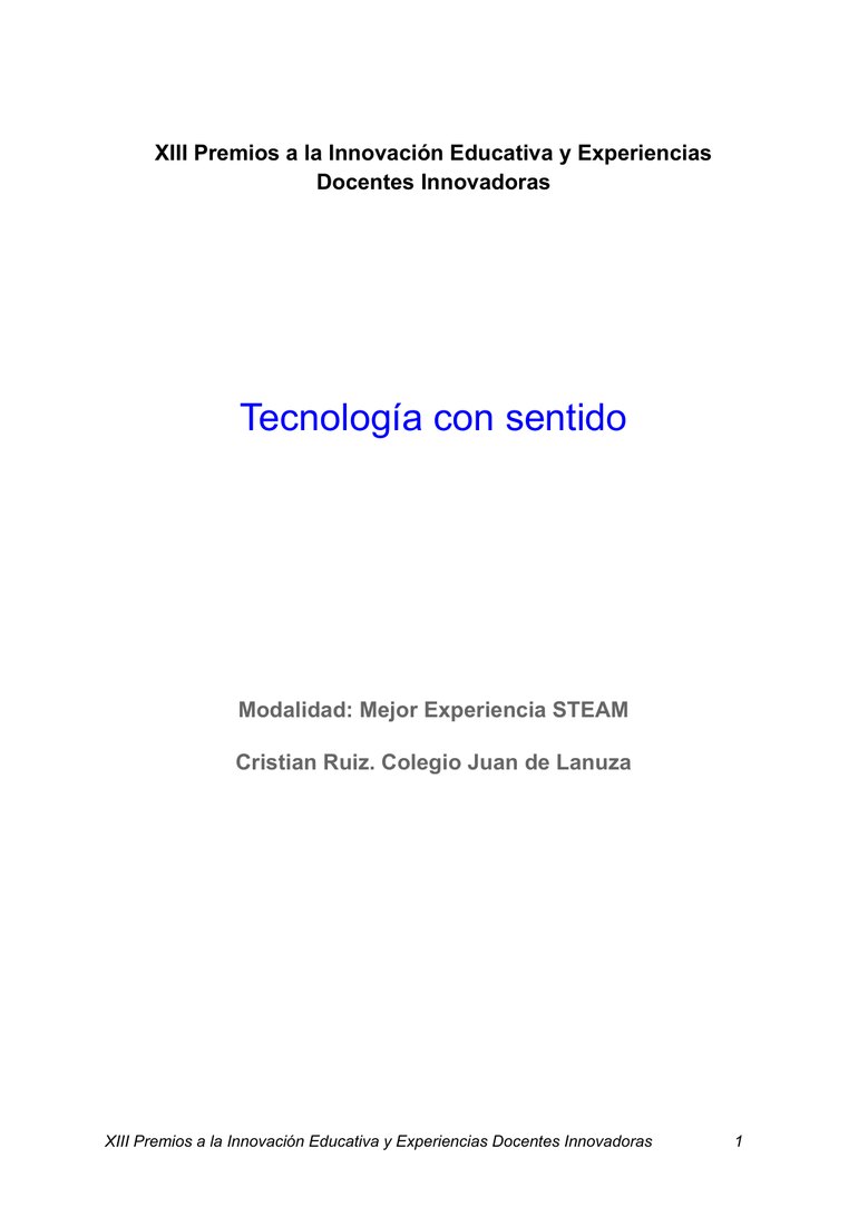 Tecnología con sentido